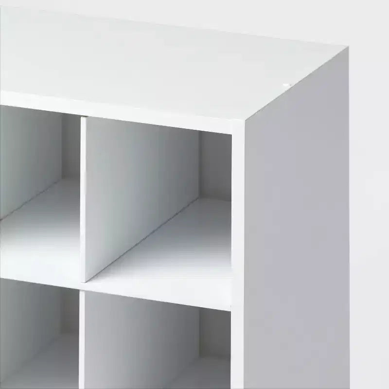 Scarpiera componibile in laminato a 4 livelli bianco - Brightroom™: Scarpiera organizer, Contiene 20 paia, Laminato effetto legno, Autoportante
