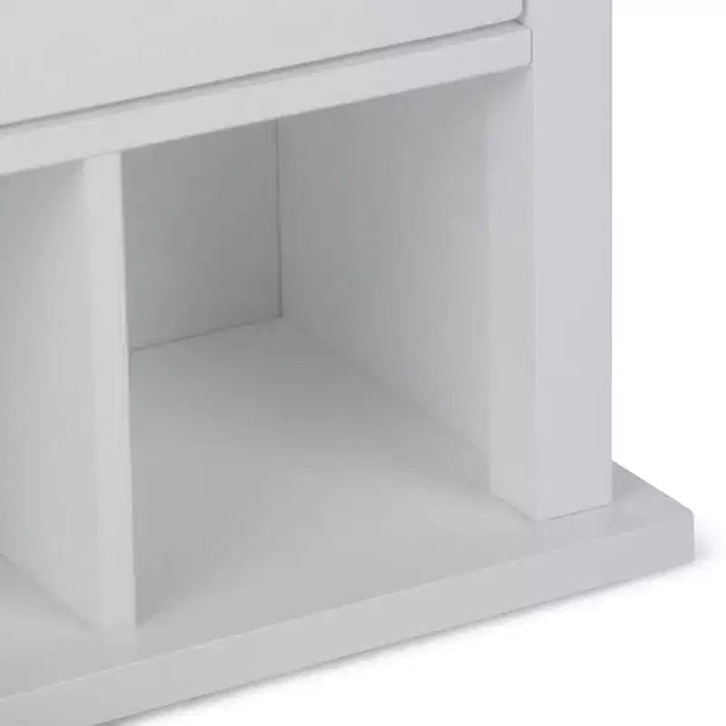 Hayes Two Door Wall Bath Cabinet with Cubbies White - WyndenHall
