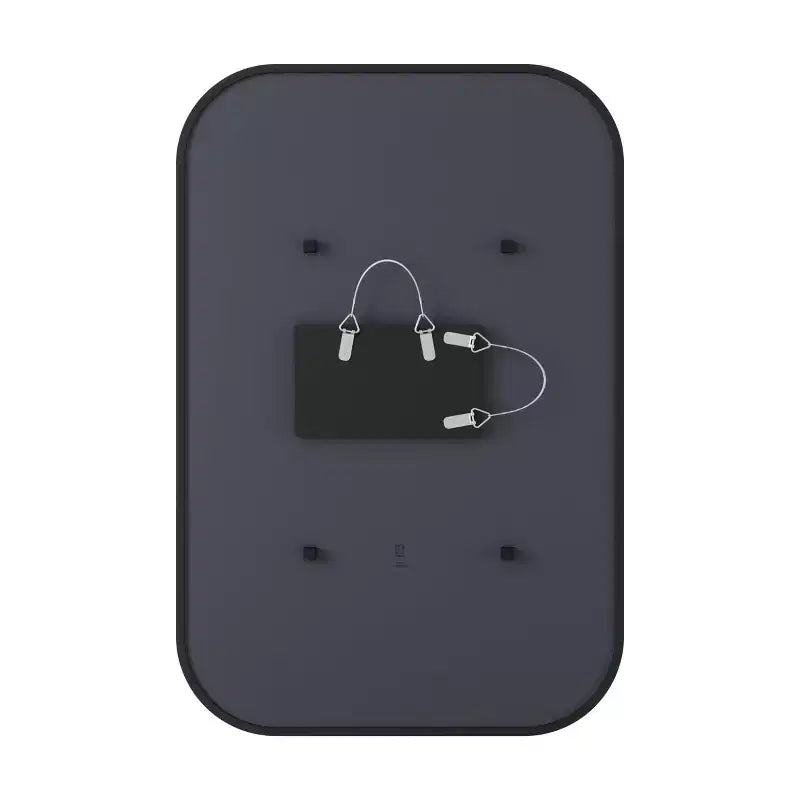 24"x 36" Hub Rectangular Wall Mirror Black - Umbra: Modern Design, No Assembly, Wall Mount
