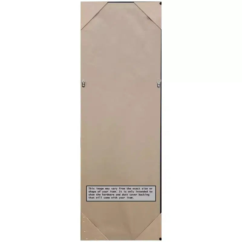 19" x 53" Astor Framed Full Length on the Door Mirror Black - Amanti Art: Polystyrene Frame, No Assembly Required