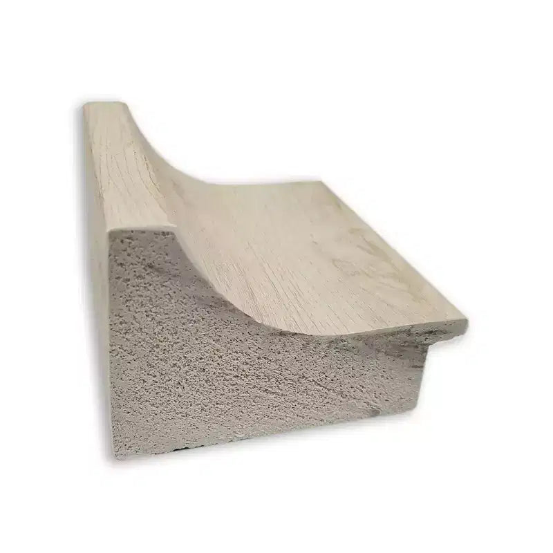 Specchio da parete Regal Birch Cream da 23" x 29" senza smussature - Amanti Art: Stile moderno, cornice in polistirene, hardware di montaggio incluso