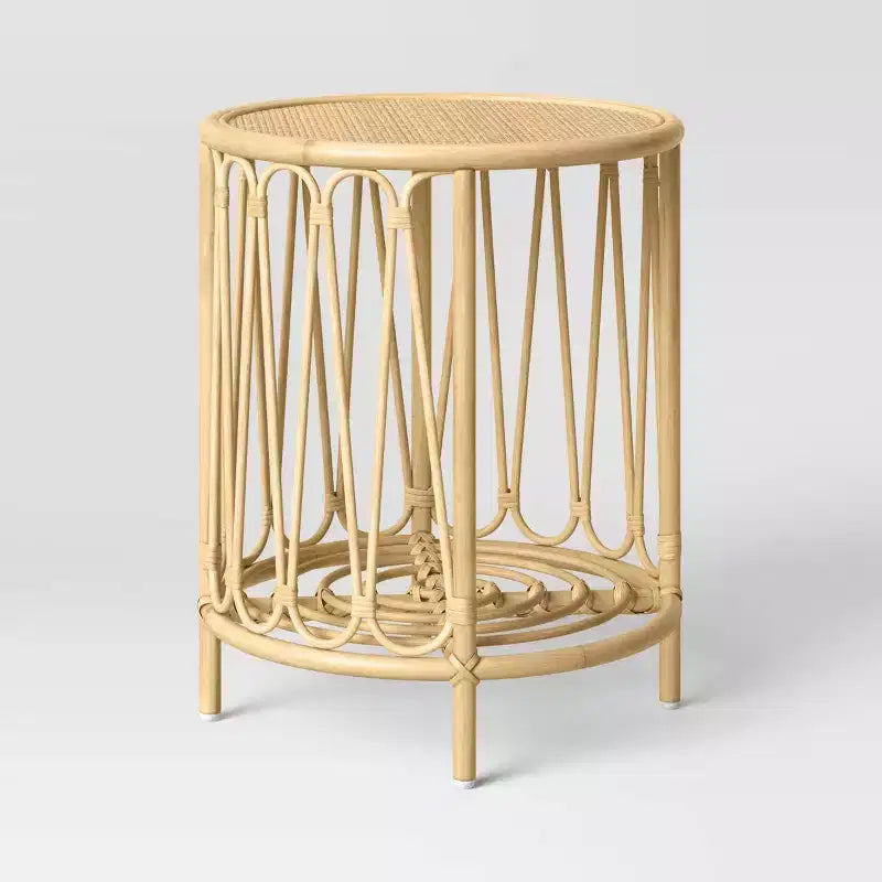 Rattan Bedside Kids' Table Natural - Pillowfort™