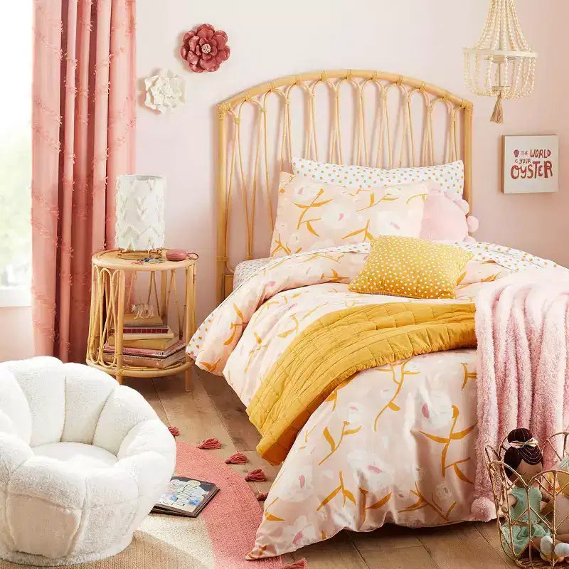 Rattan Bedside Kids' Table Natural - Pillowfort™