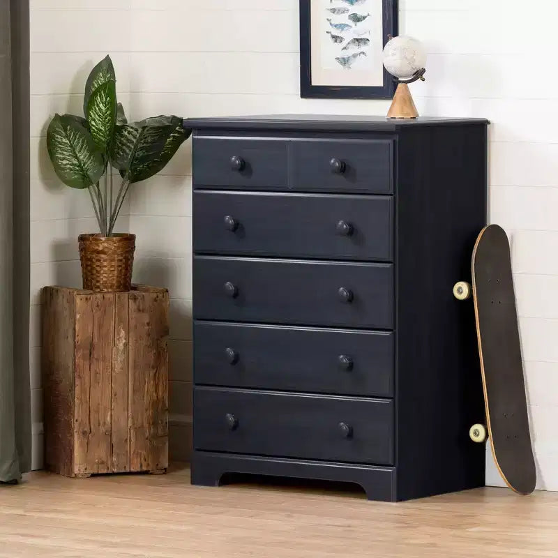 South Shore Summer Breeze 5 Drawer Kids' Chest Blueberry