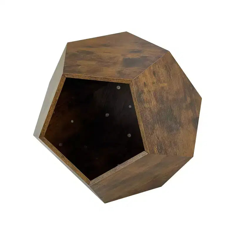 Okak Cats House Side Table for Coffee Cupboard Pet Crate Nightstand 26 Shaped MDF Multi-Purpose End Table Pet Bed Furniture