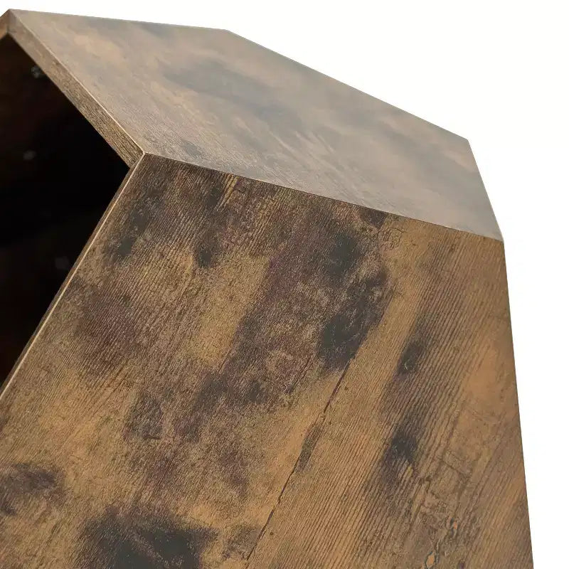 Okak Cats House Side Table for Coffee Cupboard Pet Crate Nightstand 26 Shaped MDF Multi-Purpose End Table Pet Bed Furniture