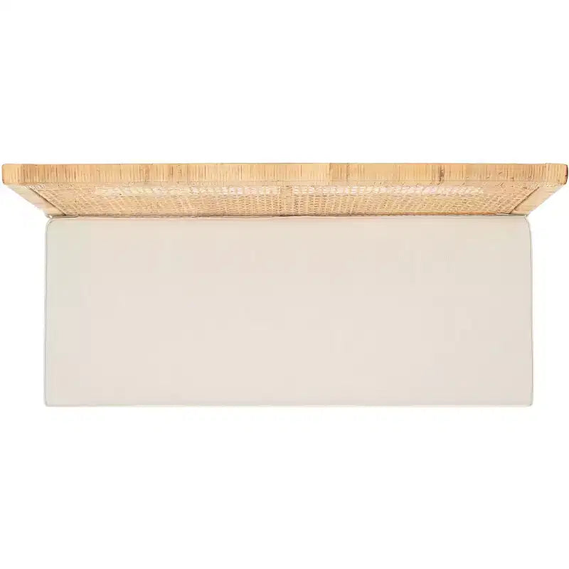 Tojo Cane Bench - SEA7040 - Natural/White - Safavieh