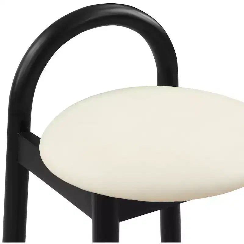 Meridian Furniture,Calvin Cream Vegan Leather Stool