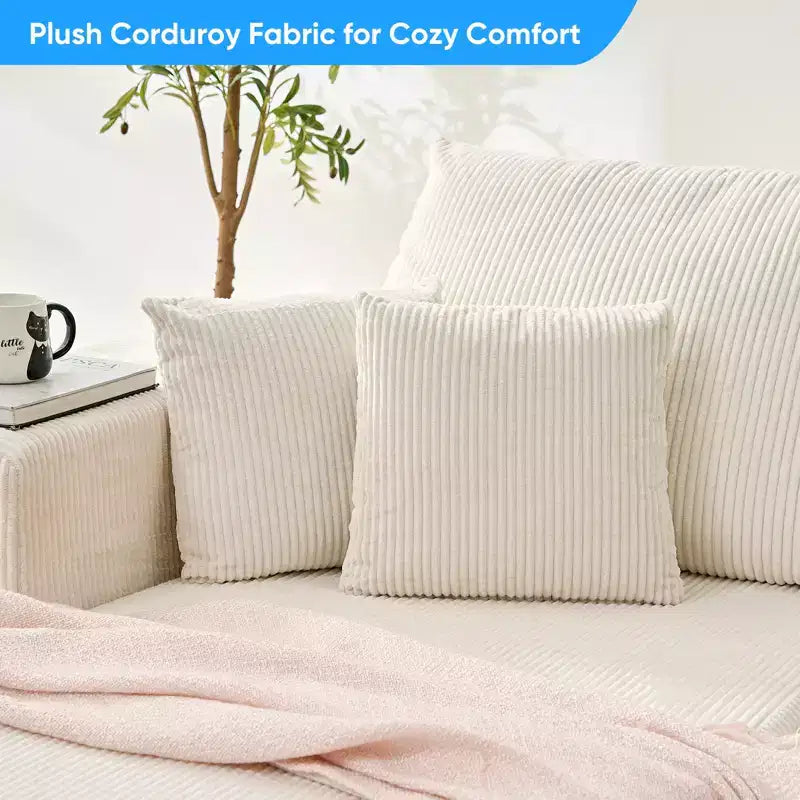 Mjkone 108Corduroy Fabric Sectional Couch with Chaise Lounge3-Pieces Free-Combined Cloud Modular L-Shaped Sofa