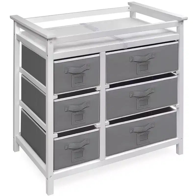 Modern Baby Changing Table with Six Baskets