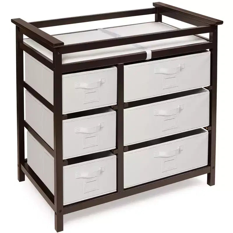 Modern Baby Changing Table with Six Baskets