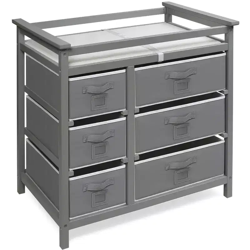 Modern Baby Changing Table with Six Baskets