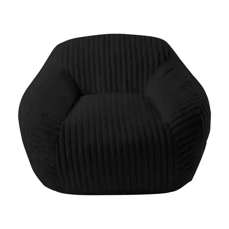 LIKEPAY Oversize Faux Rabbit Fur Single Bean Bag Sofa with Arms for Living Room, Bedroom, Gaming room