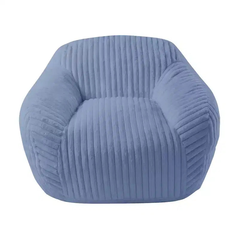 LIKEPAY Oversize Faux Rabbit Fur Single Bean Bag Sofa with Arms for Living Room, Bedroom, Gaming room