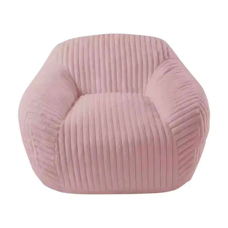 LIKEPAY Oversize Faux Rabbit Fur Single Bean Bag Sofa with Arms for Living Room, Bedroom, Gaming room