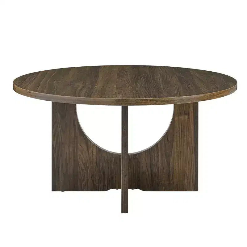 Okak 19H Modern Minimalist Solid Wood Coffee Table, Nordic Style Center Table Side Table Special Shape for Living Room, Kitchen & Office