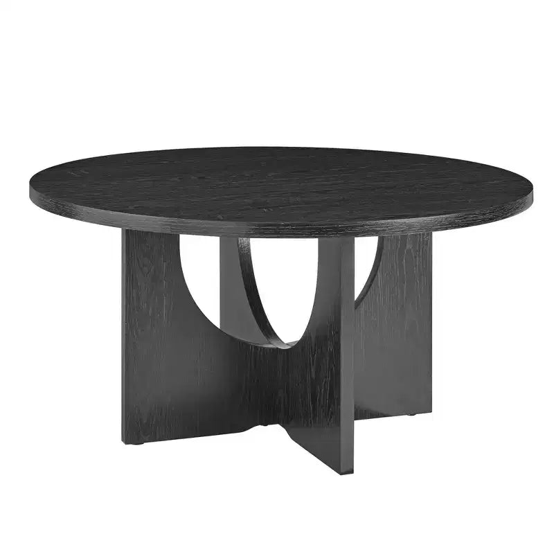 Okak 19H Modern Minimalist Solid Wood Coffee Table, Nordic Style Center Table Side Table Special Shape for Living Room, Kitchen & Office