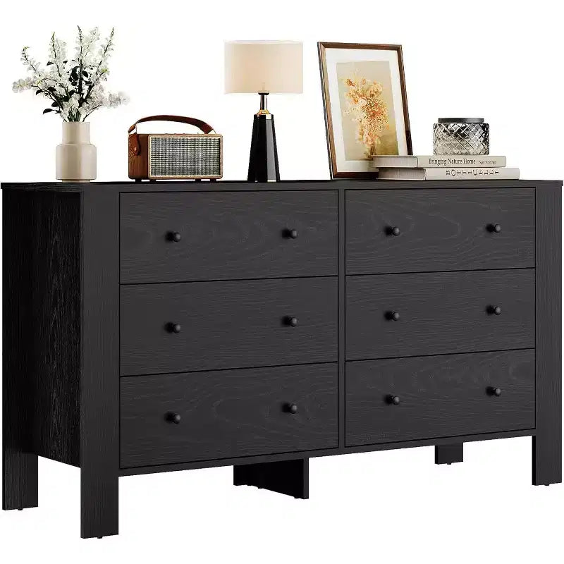 Acekool 6-Drawer Dresser - Modern Chest with Deep Storage