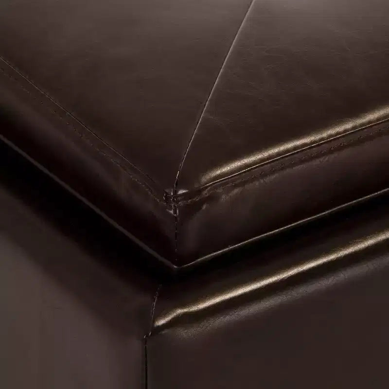 Christopher Knight Home Maxwell Contemporary Tray Top Upholstered Storage Ottoman