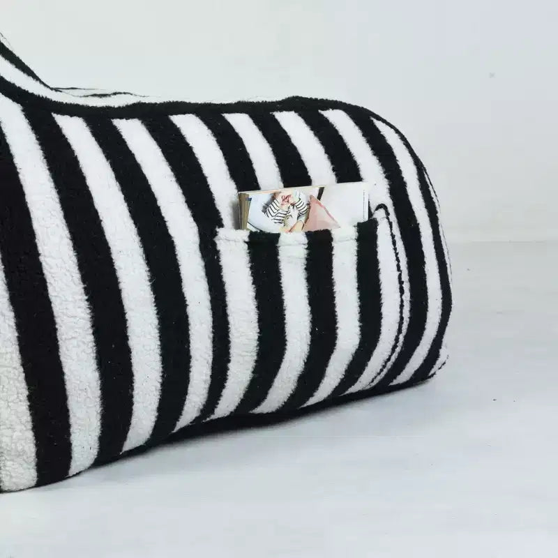 Okak Bean Bag Chairs for Adult,Bean Bag Sofa with Tufted Soft Stuffed Filling,Floor Sofa Chair with Side Pockets for Living Room,Bedroom
