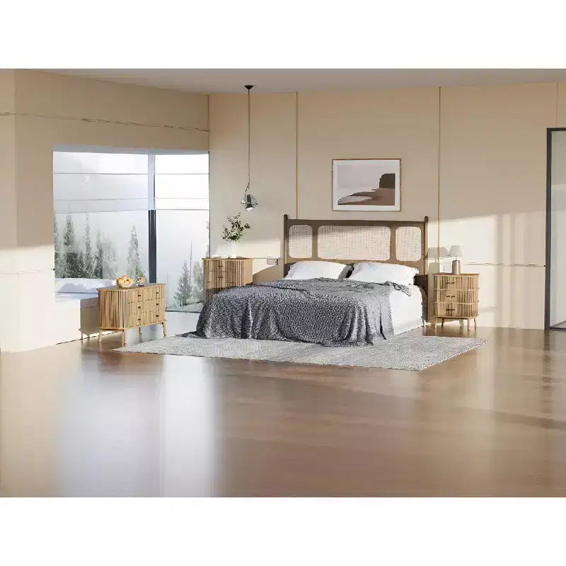 Garvee 47 6-Drawer Dresser, Compact Wood Chest with Metal Legs, Farmhouse Storage Organizer for Bedroom, Nursery, or Apartment