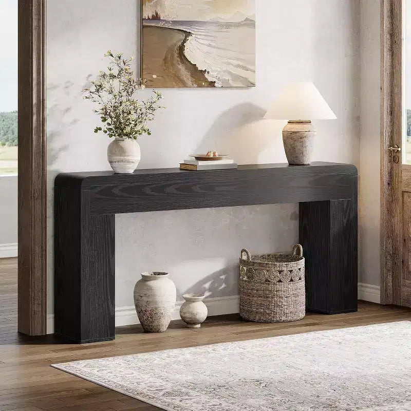 70.9-Inch Extra Long Console Table,Wooden Sofa Table Behind Couch, Farmhouse Entryway Console for Living Room, Hallway, Foyer