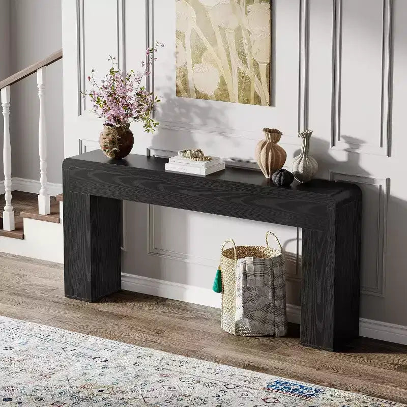 70.9-Inch Extra Long Console Table,Wooden Sofa Table Behind Couch, Farmhouse Entryway Console for Living Room, Hallway, Foyer