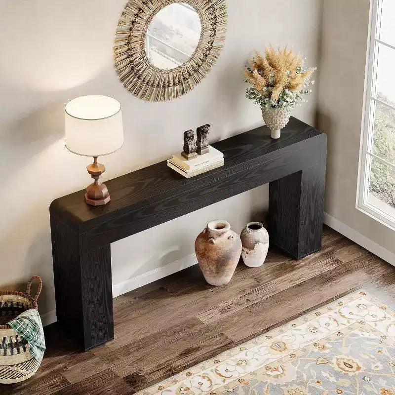 70.9-Inch Extra Long Console Table,Wooden Sofa Table Behind Couch, Farmhouse Entryway Console for Living Room, Hallway, Foyer