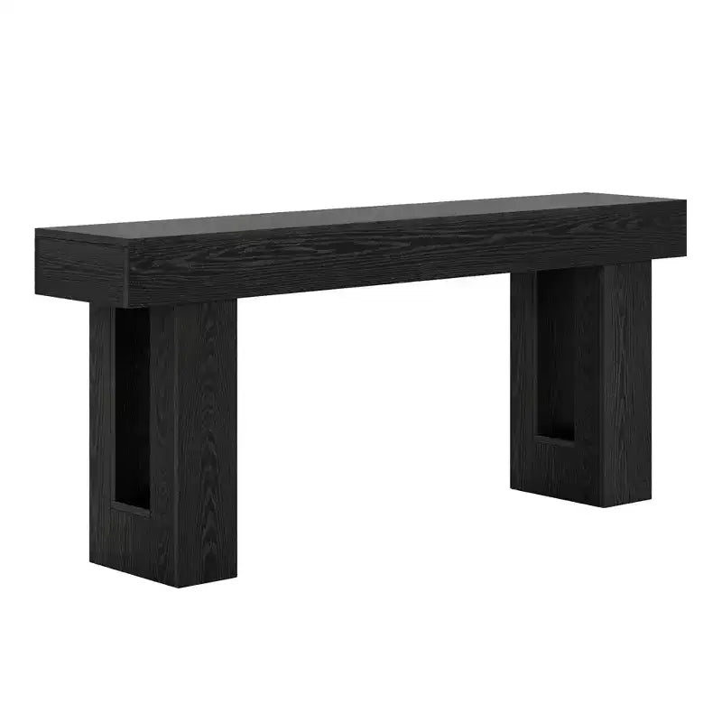 MAYEERTY Console Table with Lower Storage Shelf for Decor & Vases