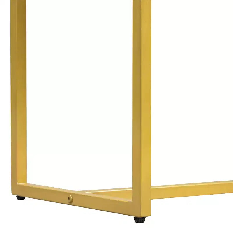MAYEERTY Modern Narrow Console Table with Storage 2 Drawers Stripe Design for Living Room Hallway Black