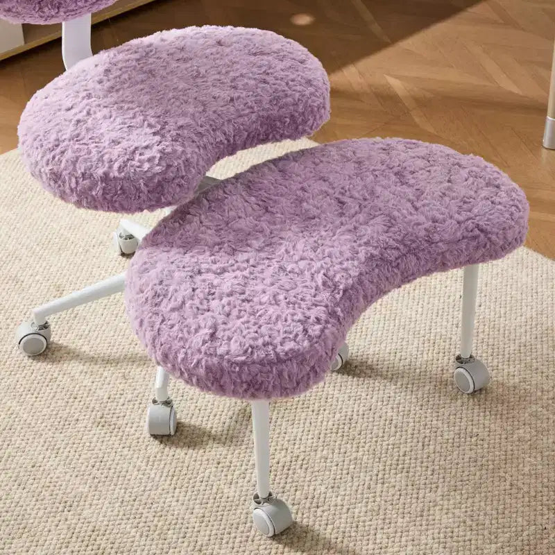 GDFStudio Hazlitt Ergonomic Cross-Legged Adjustable Height Swivel Chair with Wheels