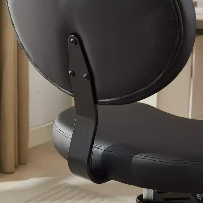 GDFStudio Hazlitt Ergonomic Cross-Legged Adjustable Height Swivel Chair with Wheels