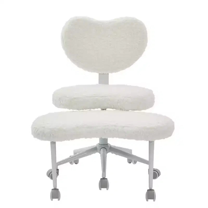 GDFStudio Hazlitt Ergonomic Cross-Legged Adjustable Height Swivel Chair with Wheels