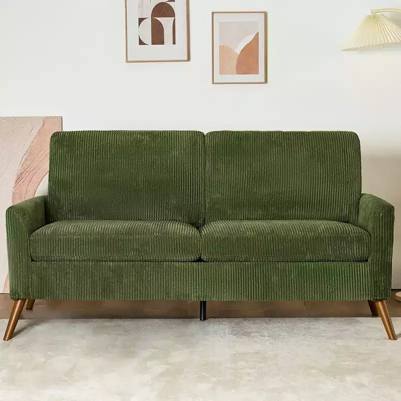 Dyonery 68 Loveseat Sofa, Comfy Couches for Living Room, Mid Century Modern Love Seat Sofa, Tool-Free Setup Small Couches for Bedroom Office