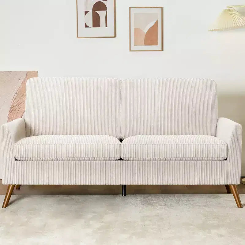 Dyonery 68 Loveseat Sofa, Comfy Couches for Living Room, Mid Century Modern Love Seat Sofa, Tool-Free Setup Small Couches for Bedroom Office