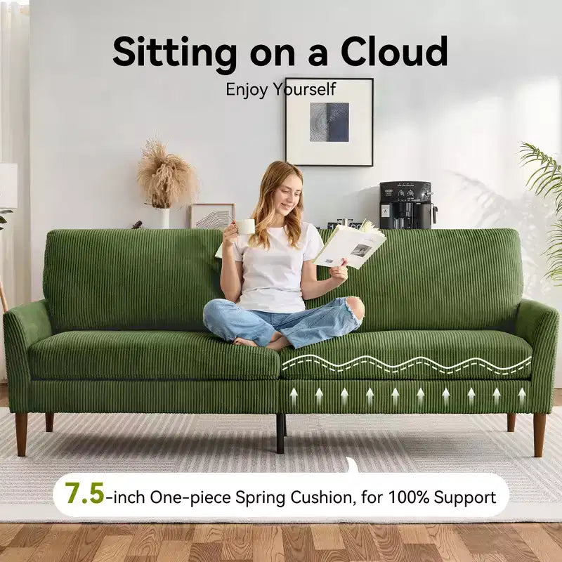 Dyonery 88 Loveseat Sofa, Comfy Couches for Living Room, Modern Oversized Love Seat Sofa, Tool-Free Setup Large Couches for Bedroom Office