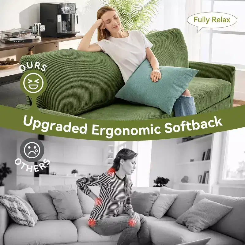 Dyonery 88 Loveseat Sofa, Comfy Couches for Living Room, Modern Oversized Love Seat Sofa, Tool-Free Setup Large Couches for Bedroom Office