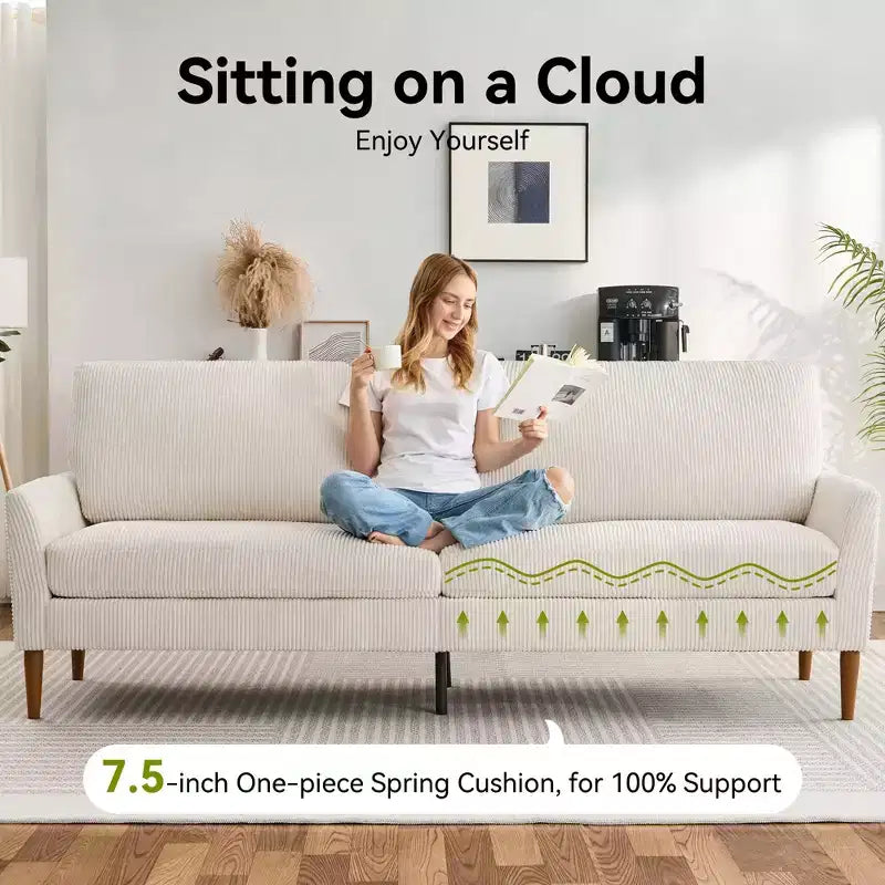 Dyonery 88 Loveseat Sofa, Comfy Couches for Living Room, Modern Oversized Love Seat Sofa, Tool-Free Setup Large Couches for Bedroom Office