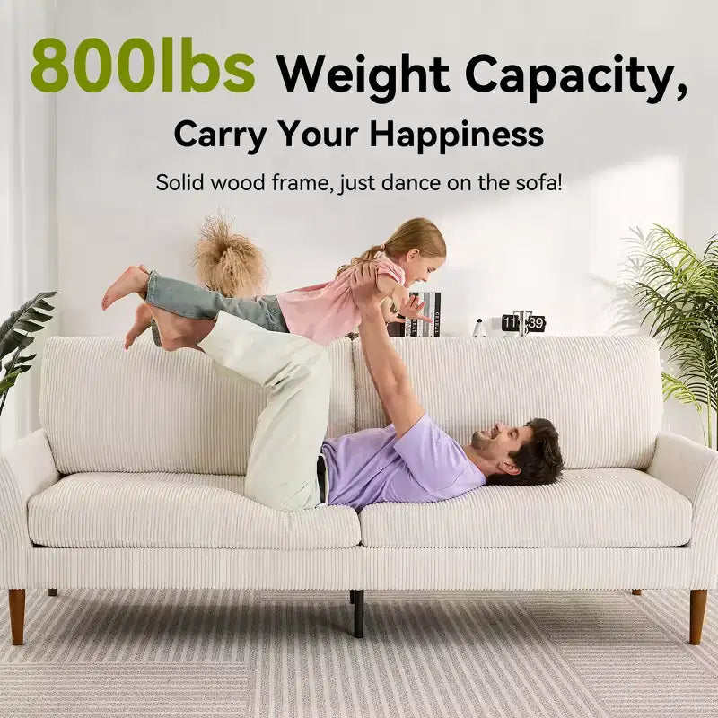 Dyonery 88 Loveseat Sofa, Comfy Couches for Living Room, Modern Oversized Love Seat Sofa, Tool-Free Setup Large Couches for Bedroom Office