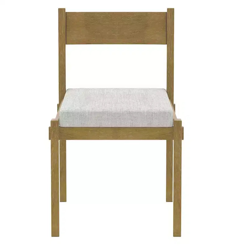Whisen 7-Piece Retro Dining Set with Upholstered Chairs