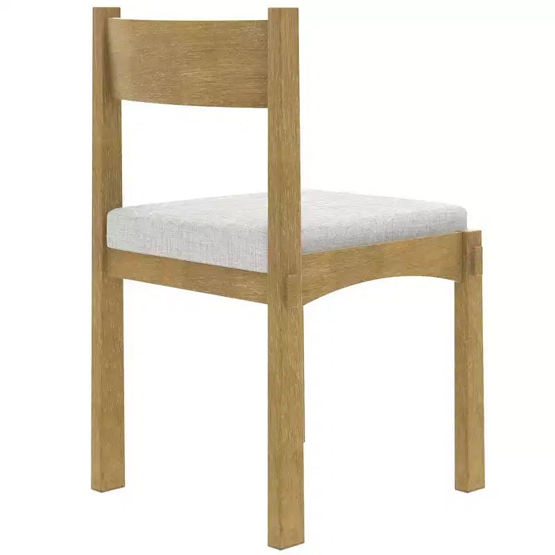Whisen 7-Piece Retro Dining Set with Upholstered Chairs