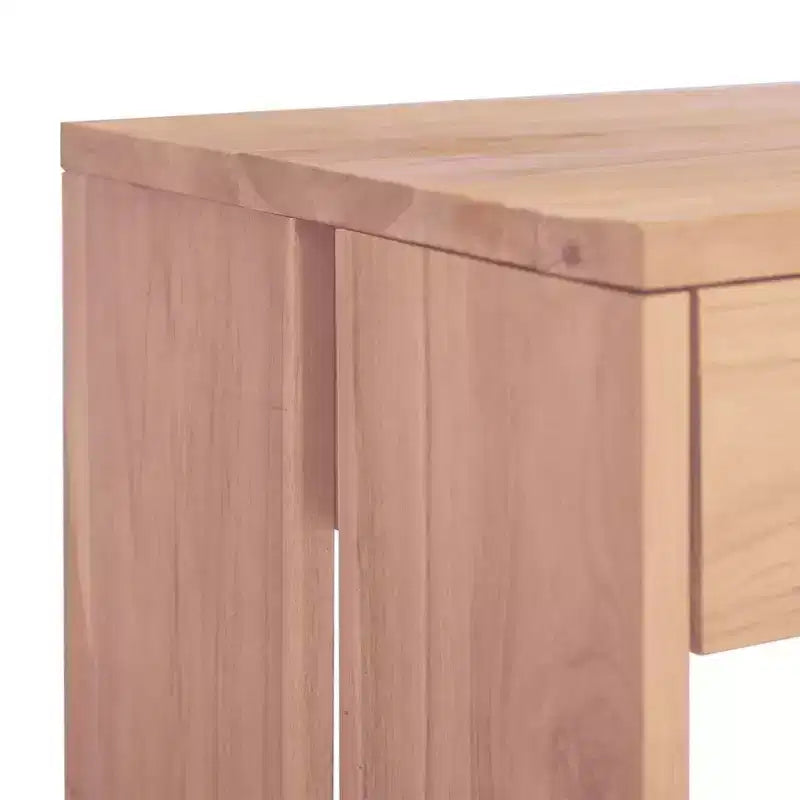 vidaXL Console Table 43.3x13.8x29.5 Solid Teak Wood