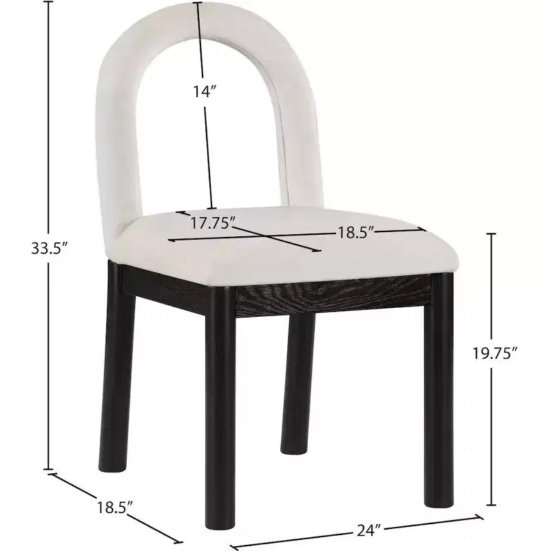 Meridian Furniture,Conrad Velvet Dining Chair