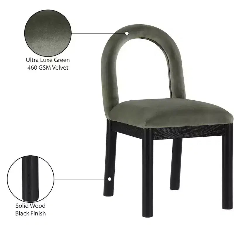 Meridian Furniture,Conrad Velvet Dining Chair