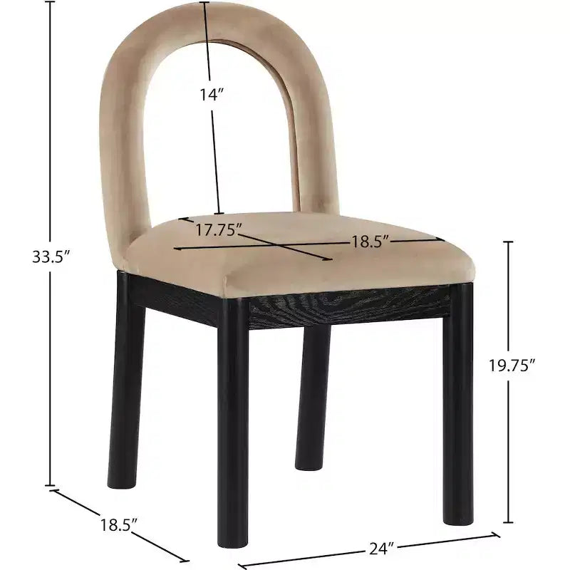 Meridian Furniture,Conrad Velvet Dining Chair