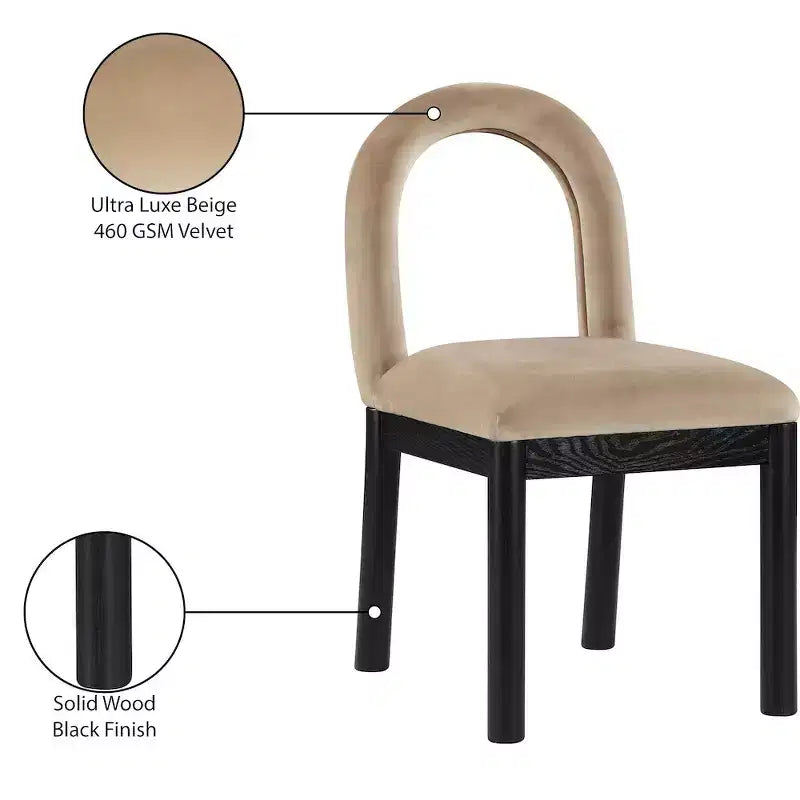 Meridian Furniture,Conrad Velvet Dining Chair