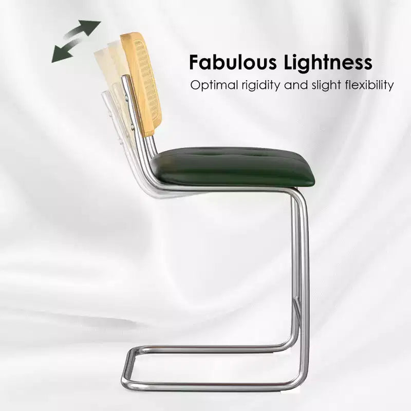 PexFix 2Pcs Counter Height Bar Stools Upholstered Velvet Barstools with Rattan Back 24 Stools Armless Bar Chairs for Kitchen Island Blackish Green