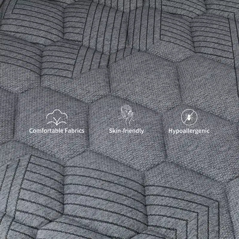 Swedrea Hybrid Mattress Medium Cooling Memory Foam Bed-in-a-Box White