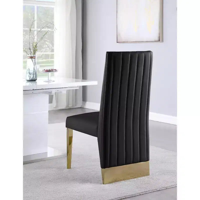 Meridian Furniture,PorshaVegan Leather Dining Chair, Set of 2