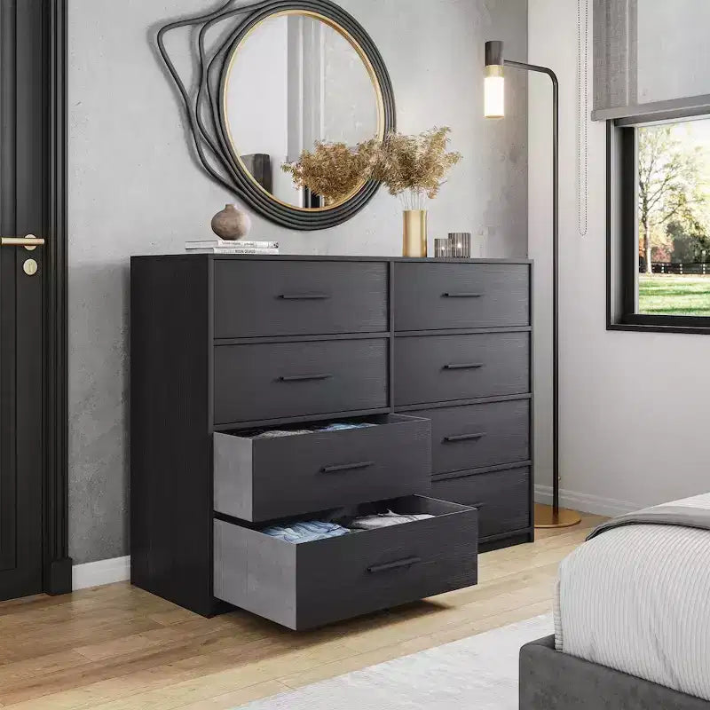 Techni Home,8-Drawer Dresser with Large Fabric Drawers